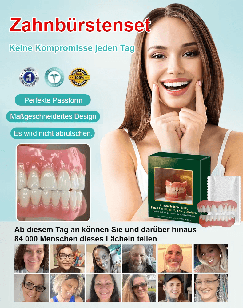 Zahnersatz-Veredelungsset für schöne Zähne【Kaufen Sie 1, erhalten Sie 1 gratis! Nur heute!】