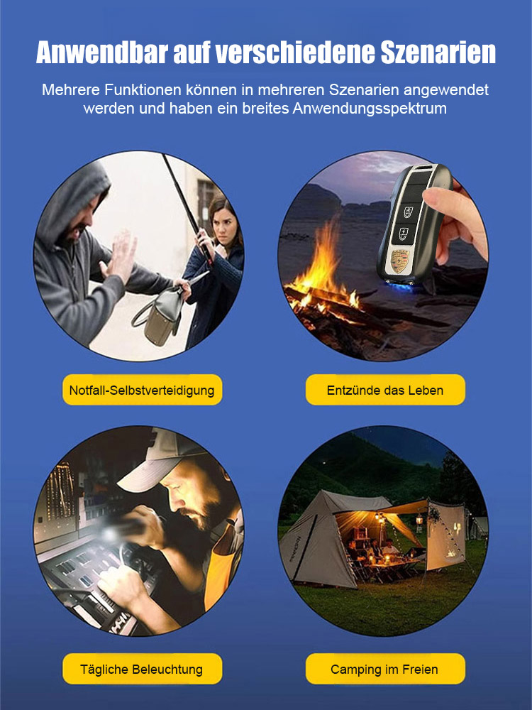 Multifunktionaler Selbstverteidigungs-Schlüsselanhänger [Von Polizei- und Militärexperten empfohlen!]