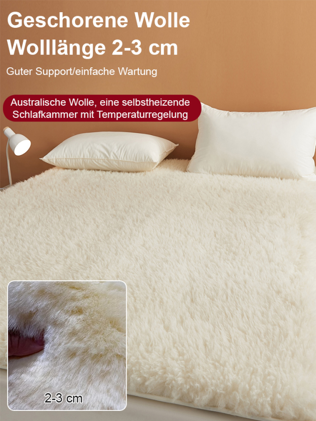100% Australische reine Schafwolle AB doppelseitig verdickte Matratzenauflage