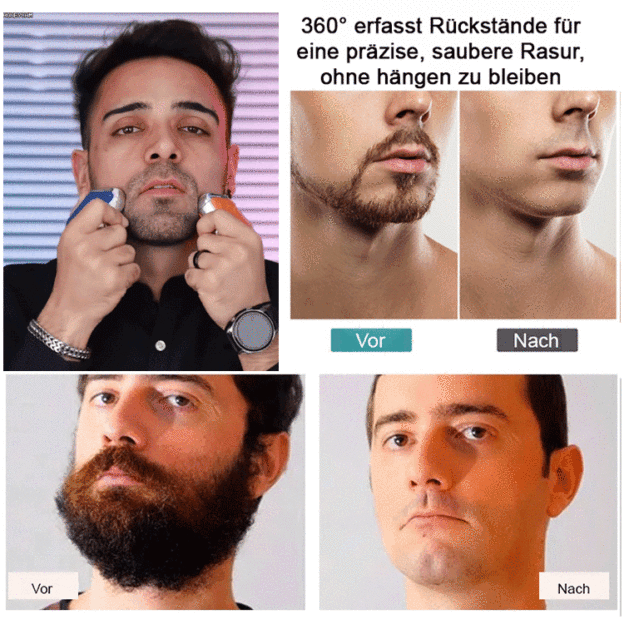 Rotations-Doppelring-Elektrorasierer 【Drei Jahre in Folge die Nr. 1 im Verkauf!】