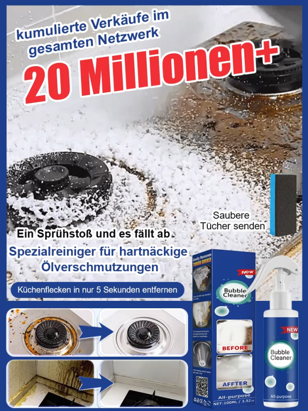 【Ein Sprühen und es ist weg】Upgrade-Version professionelle japanische Reinigung für starke Fettversc