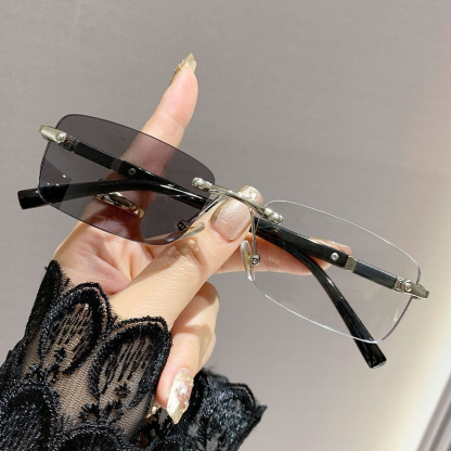 【Purchase once for lifetime use】Photochromic, blue light blocking, frameless reading glasses