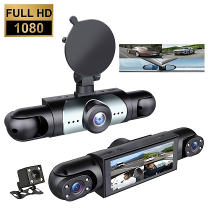 Four-lens high-definition driving recorder🎞️Full HD recording｜360° 24/7 protection for your car