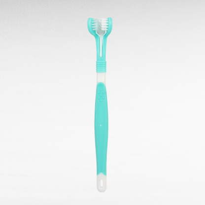 Triple-Sided Pet Toothbrush