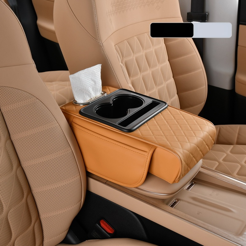 Multifunctional Car Armrest Cushion with Integrated Booster