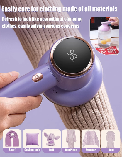 German quality you can trust: Powerful hair remover with strong suction and a digital display