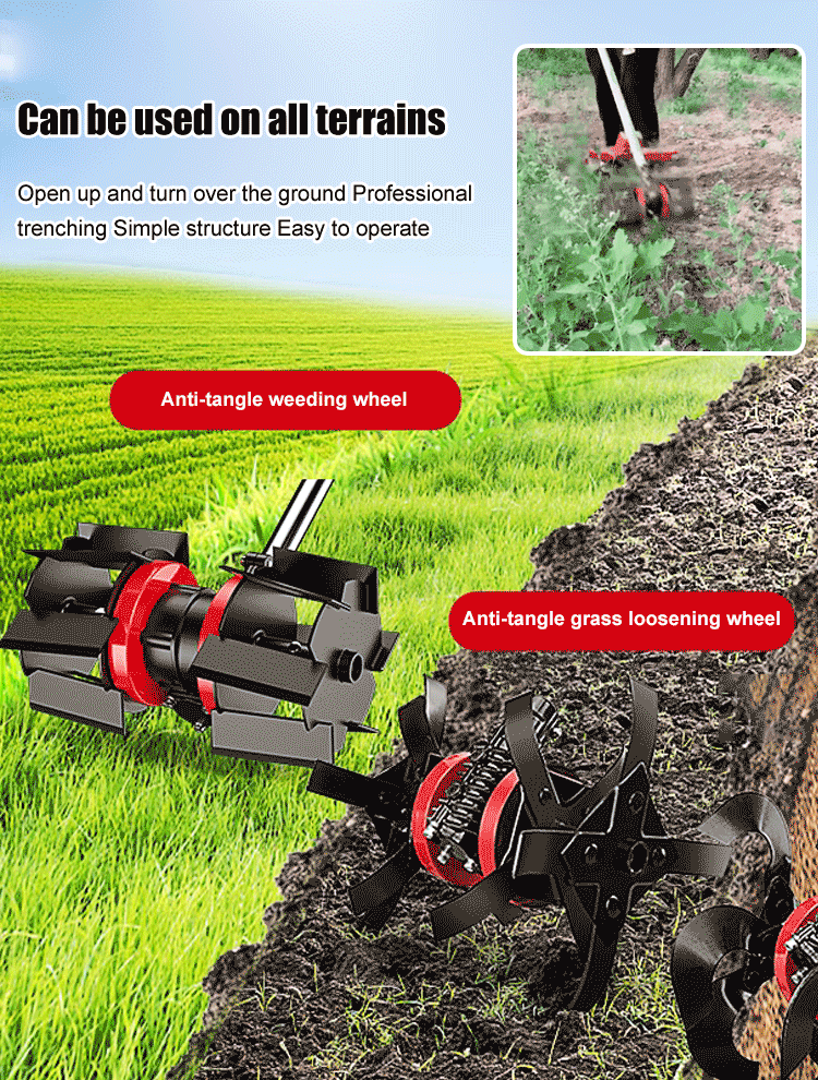 Limited-time 50% discount 🔥 2-in-1 lawn mowing and soil loosening universal wheel