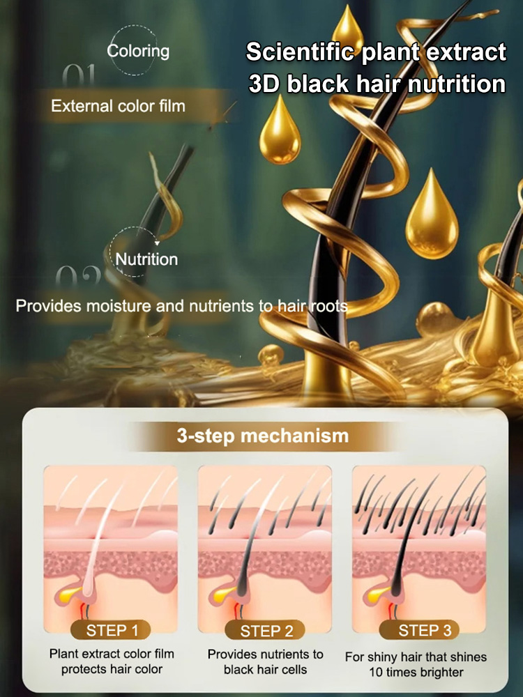 👍Just one hair dye comb: no more gray hair, look twenty years younger