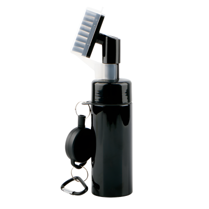 Upgraded golf club water spray cleaning brush push-type water spray bottle brush groove tool