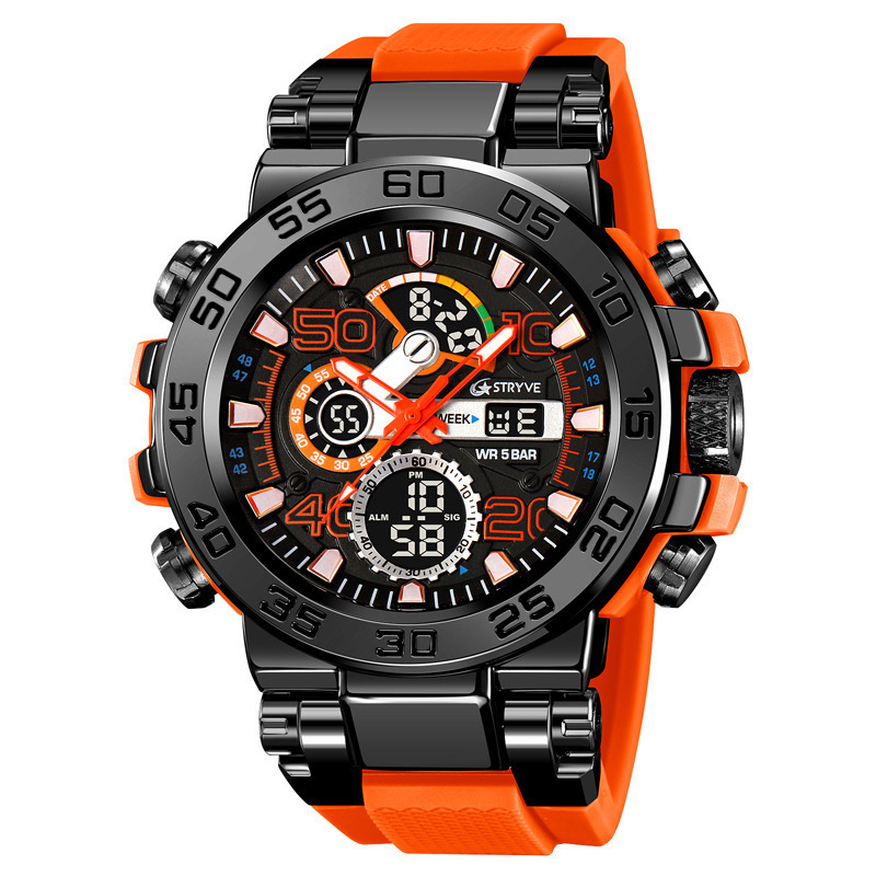 【50-meter water resistance】 Sports waterproof watch