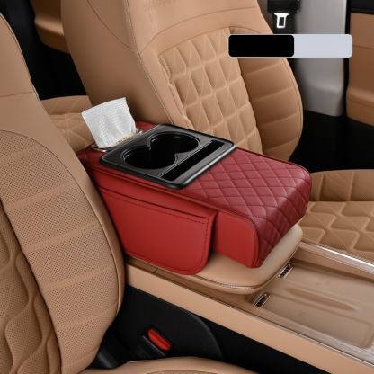 Multifunctional Car Armrest Cushion with Integrated Booster