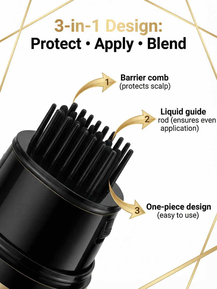 Long-lasting hair coloring stick to cover gray hair