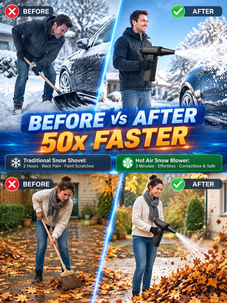 [5000W High-Power] Thermal Snow Blower ⏳ 50% OFF + Free Shipping! Only 37 units left. Act fast!