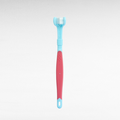 Triple-Sided Pet Toothbrush