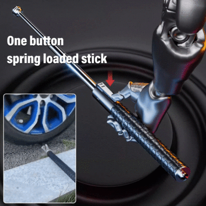 【One-click pop-up, powerful strike】Enhanced automatic spring bars⚡1-Click Defense + Window Breaker for Emergencies 