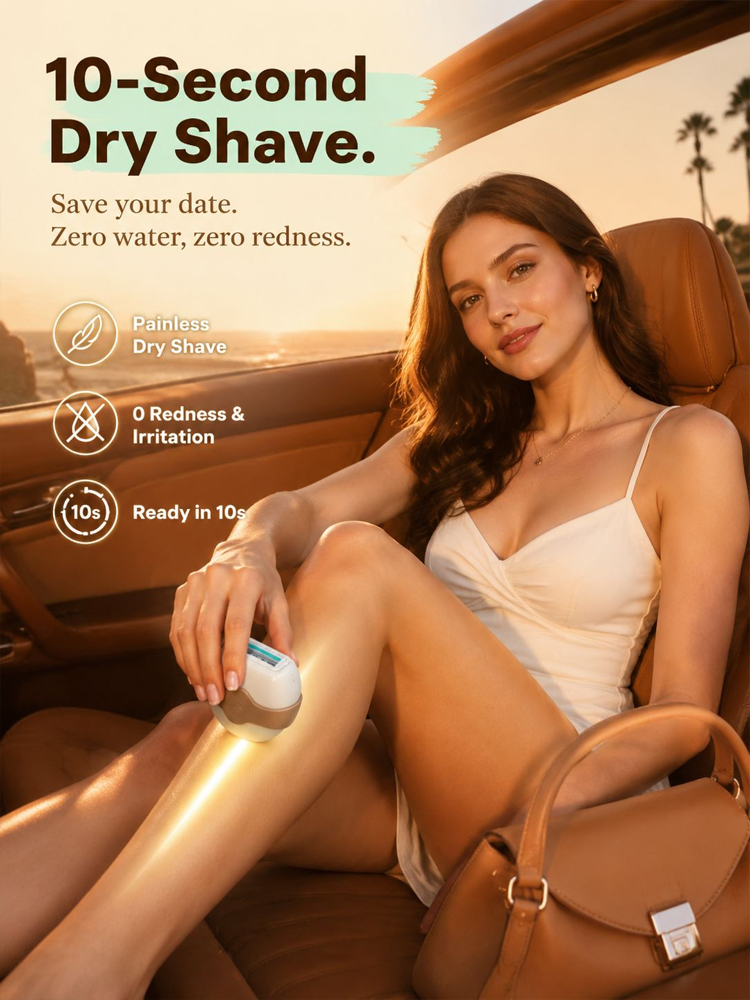 【Suitable for the whole body, wet and dry use】Portable Rotary Electric Hair Removal Device