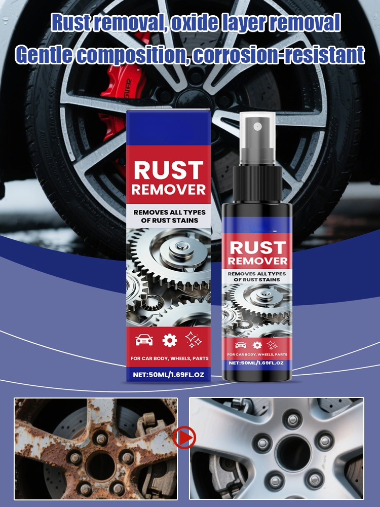 Rust removal spray