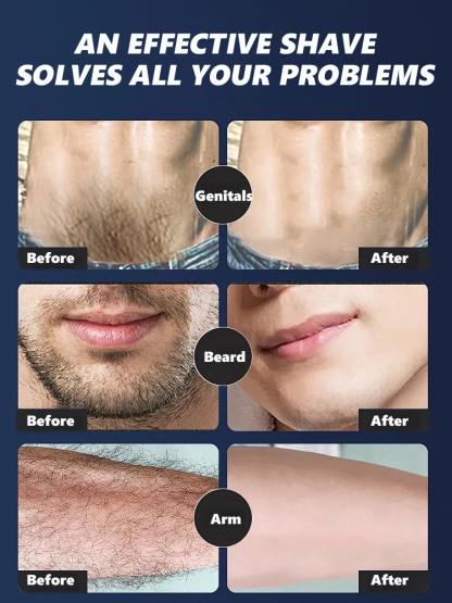 Next-generation portable rotary dual-ring electric shaver.