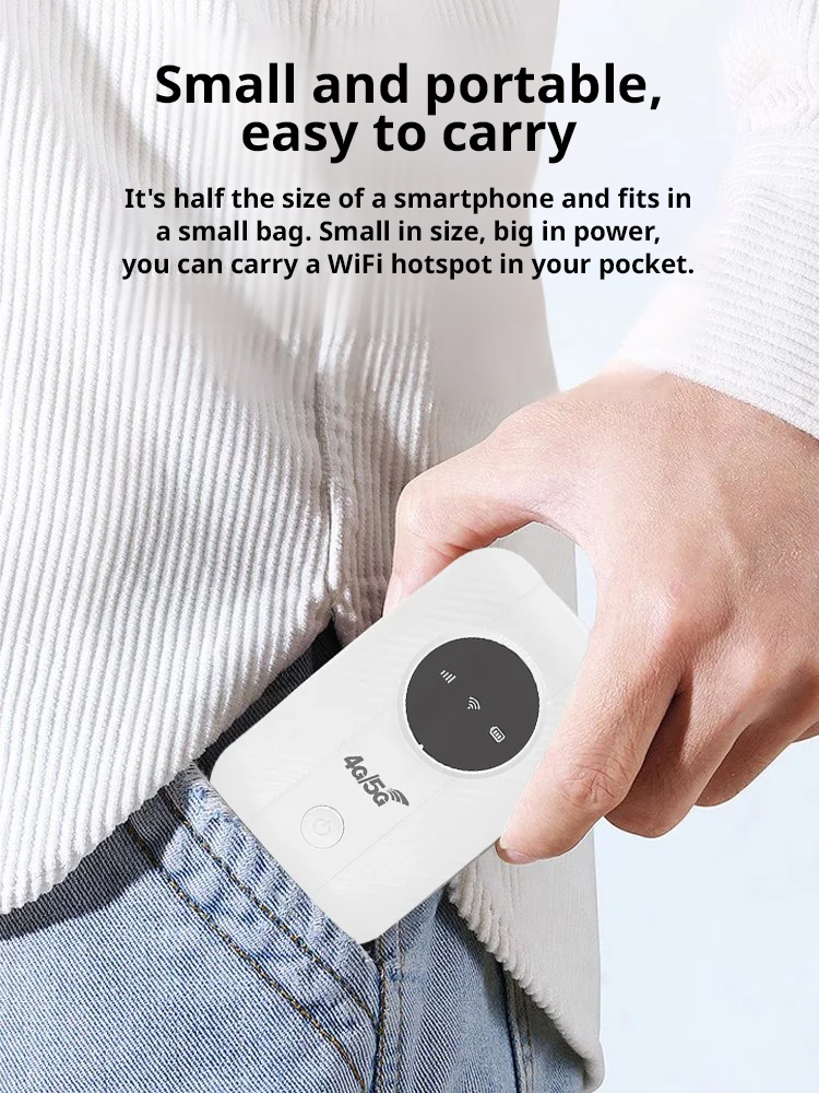 【Lifetime free unlimited data】5G wireless portable WiFi🔥No additional fees, no contract or SIM card required. Connect to high-speed Internet in 1 second🌍