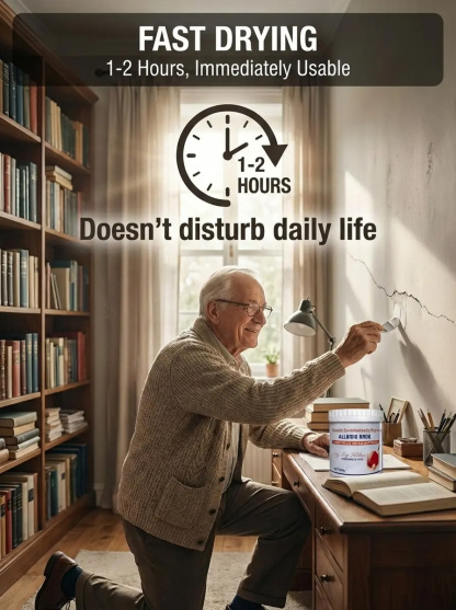 【Suitable for both interior and exterior walls】Elastic Crack-Resistant Wall Repair Paste