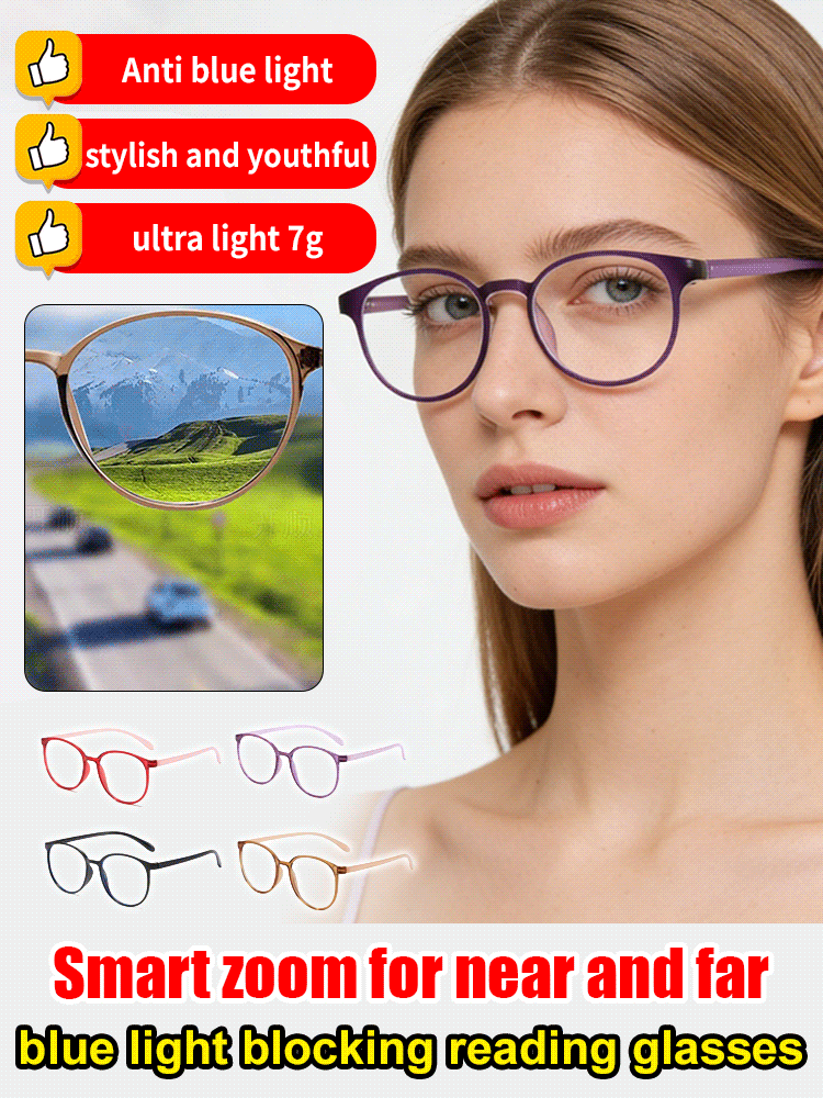 【No replacement needed for a lifetime】 Intelligent Zoom Reading Glasses✅️