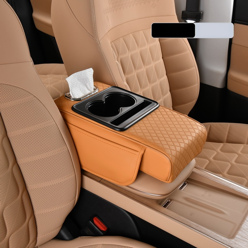 Multifunctional Car Armrest Cushion with Integrated Booster