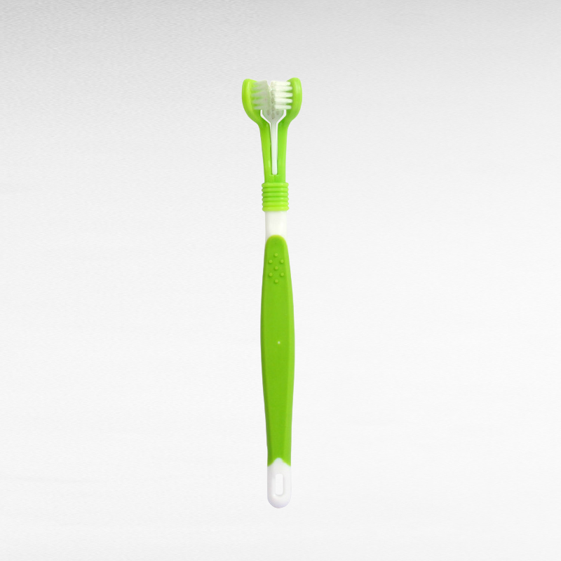 Triple-Sided Pet Toothbrush