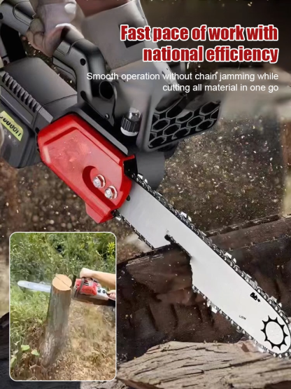 High-power woodworking electric chain saw