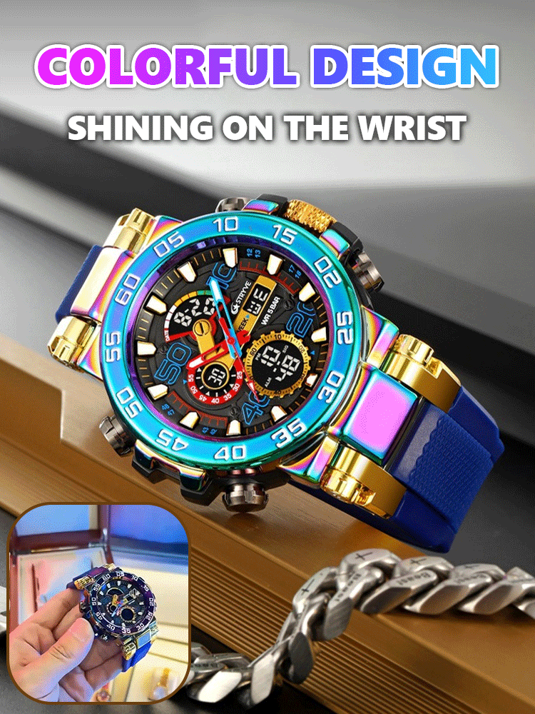 【50-meter water resistance】 Sports waterproof watch