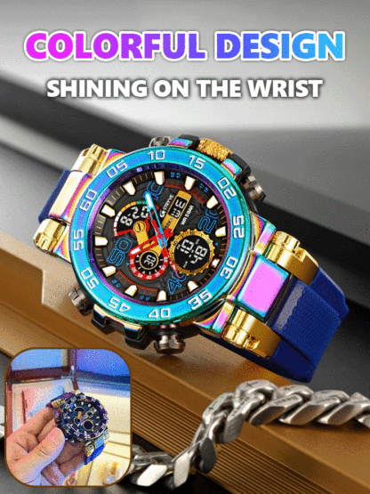 【50-meter water resistance】 Sports waterproof watch