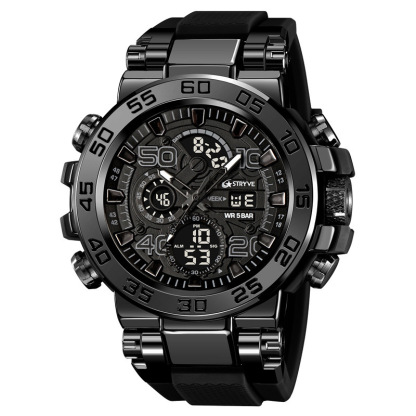 【50-meter water resistance】 Sports waterproof watch