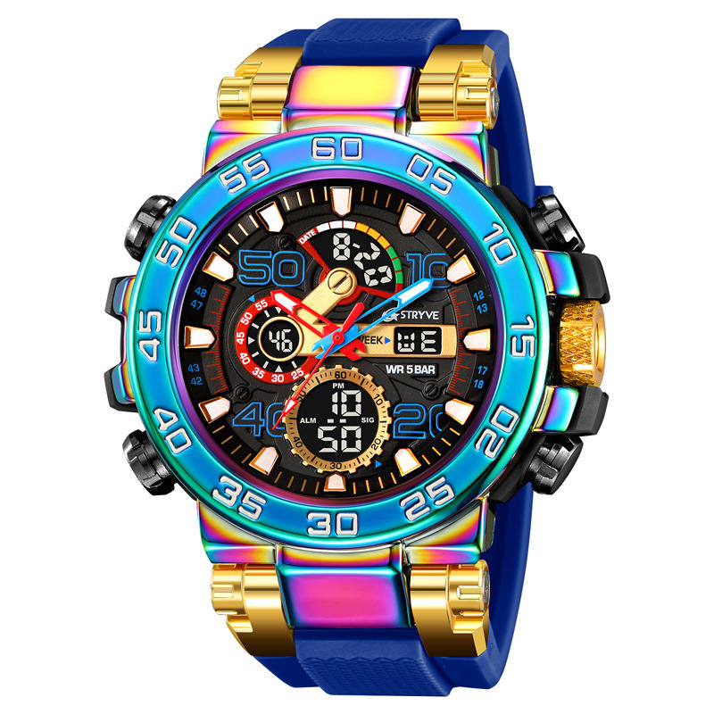【50-meter water resistance】 Sports waterproof watch