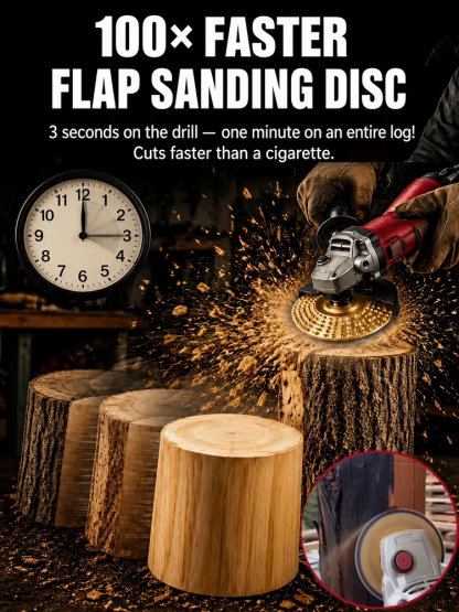 Cut Wood Like Tofu in 3s丨Angle Grinder Grinding Wheel丨Grind 10x Faster! Zero Burning