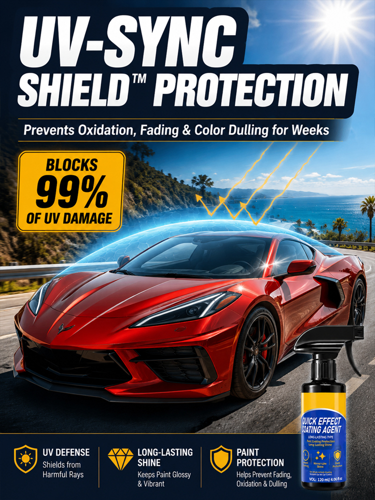 【Automotive Nano Coating Spray】One spray to mirror shine, No more tedious waxing!