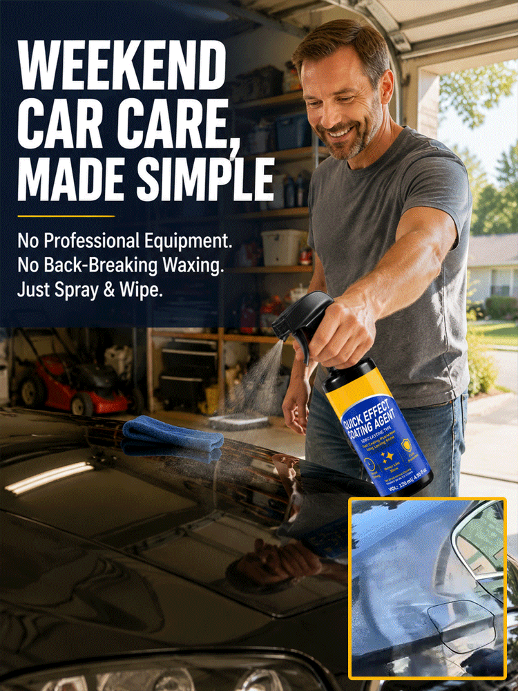 【Automotive Nano Coating Spray】One spray to mirror shine, No more tedious waxing!