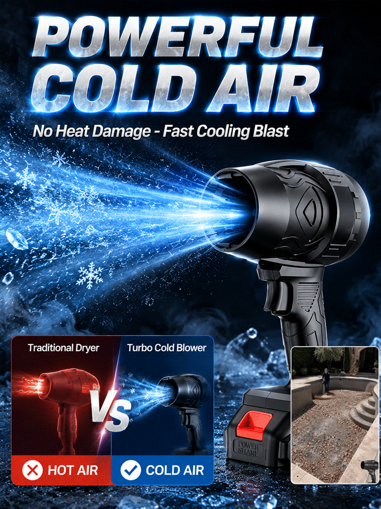 【Black Hole–Level Turbo Storm Blower】 130K RPM Power: Dry car in 3 mins, No more towel scratches!