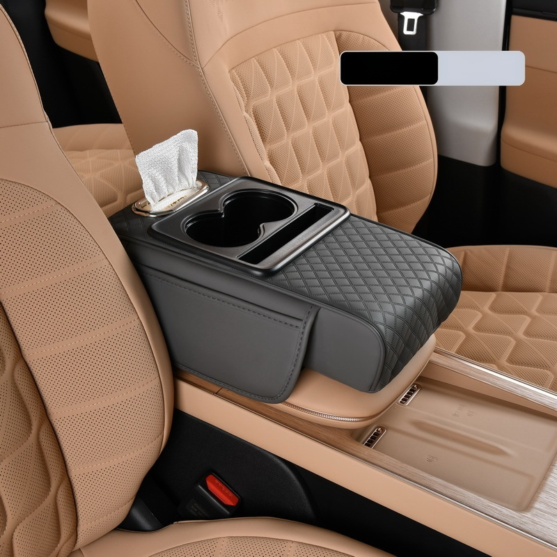 Multifunctional Car Armrest Cushion with Integrated Booster