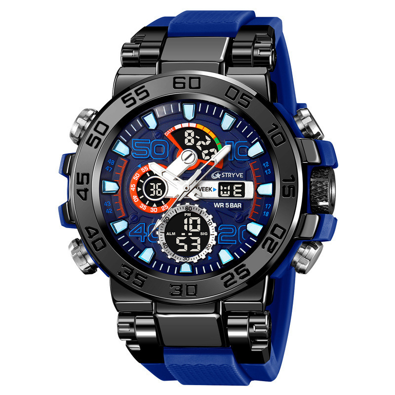 【50-meter water resistance】 Sports waterproof watch