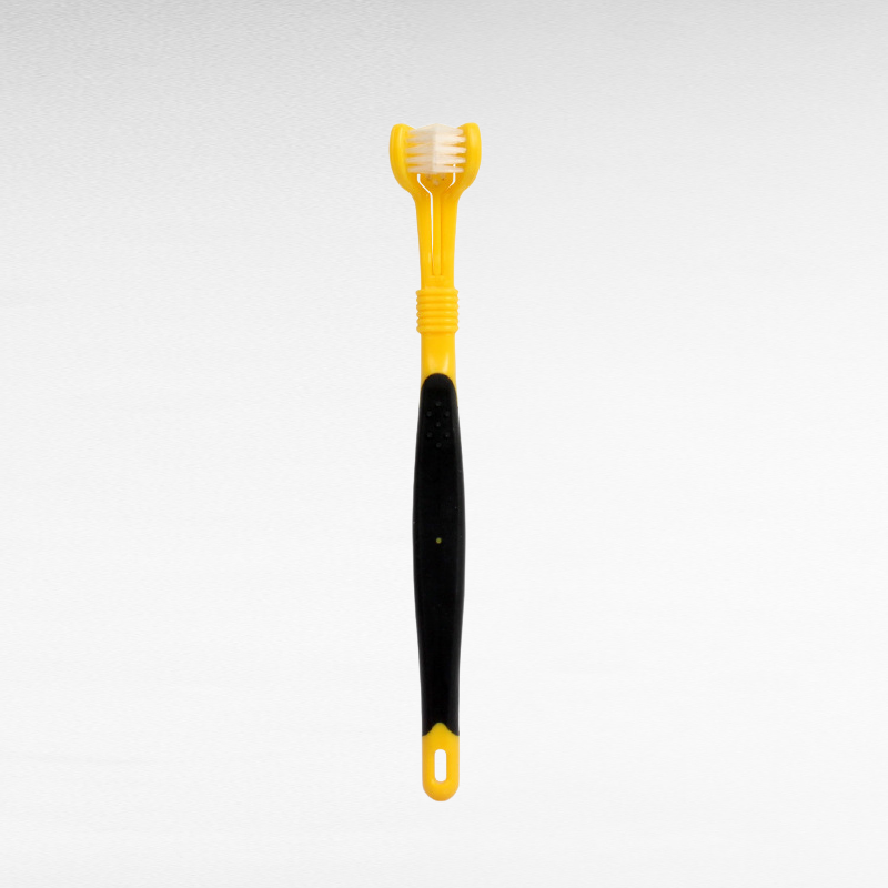 Triple-Sided Pet Toothbrush