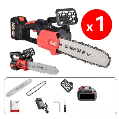 Lightweight and powerful!🔥New type of electric chainsaw🪵High-power motor + anti-nail chain