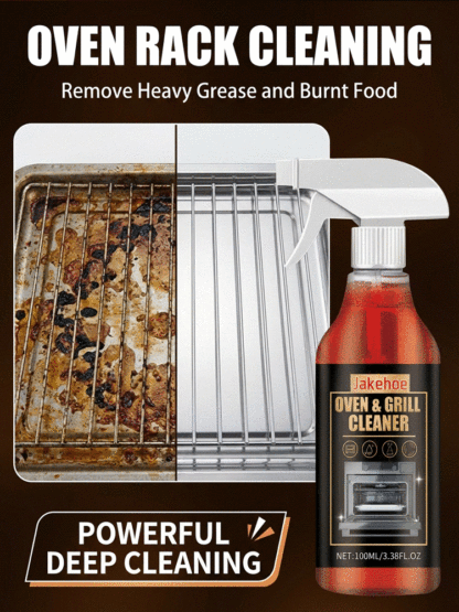 【Clean instantly with just one spray💧】Oven and grill cleaner