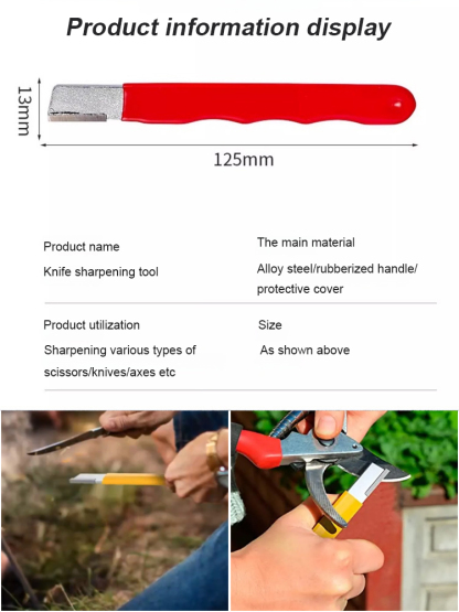 🔥【Saving Dull Knife】Portable titanium steel knife sharpener丨Suitable for any blade, the blade can cut iron like mud after use, and it is as sharp as new⚡