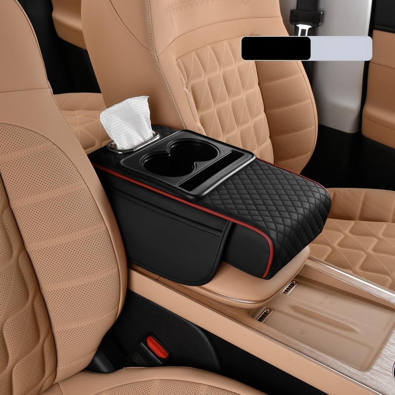 Multifunctional Car Armrest Cushion with Integrated Booster