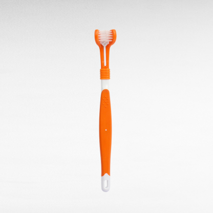 Triple-Sided Pet Toothbrush