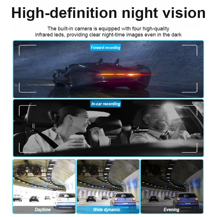 Four-lens high-definition driving recorder🎞️Full HD recording｜360° 24/7 protection for your car