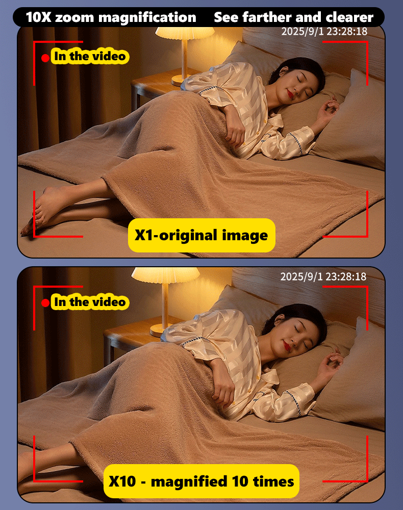 As hidden as a pinhole】No need to connect to the internet or plug in, 24-hour real-time monitoring video ⚠️ Connect your phone to remotely view live broadcasts and playbacks