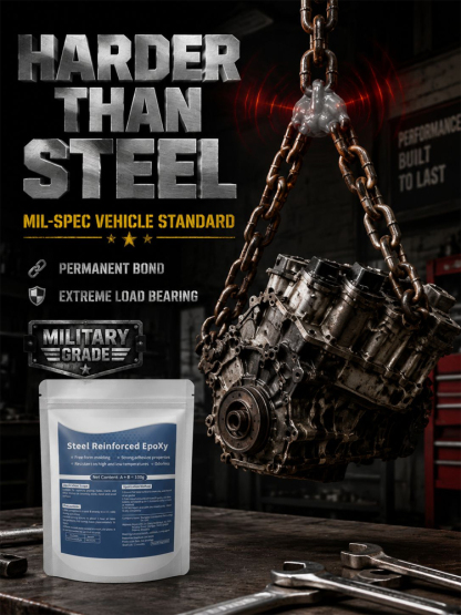 3-Min Permanent Metal Repair Glue | Industrial Grade Epoxy Putty, Steel-Strength Alternative to Welding