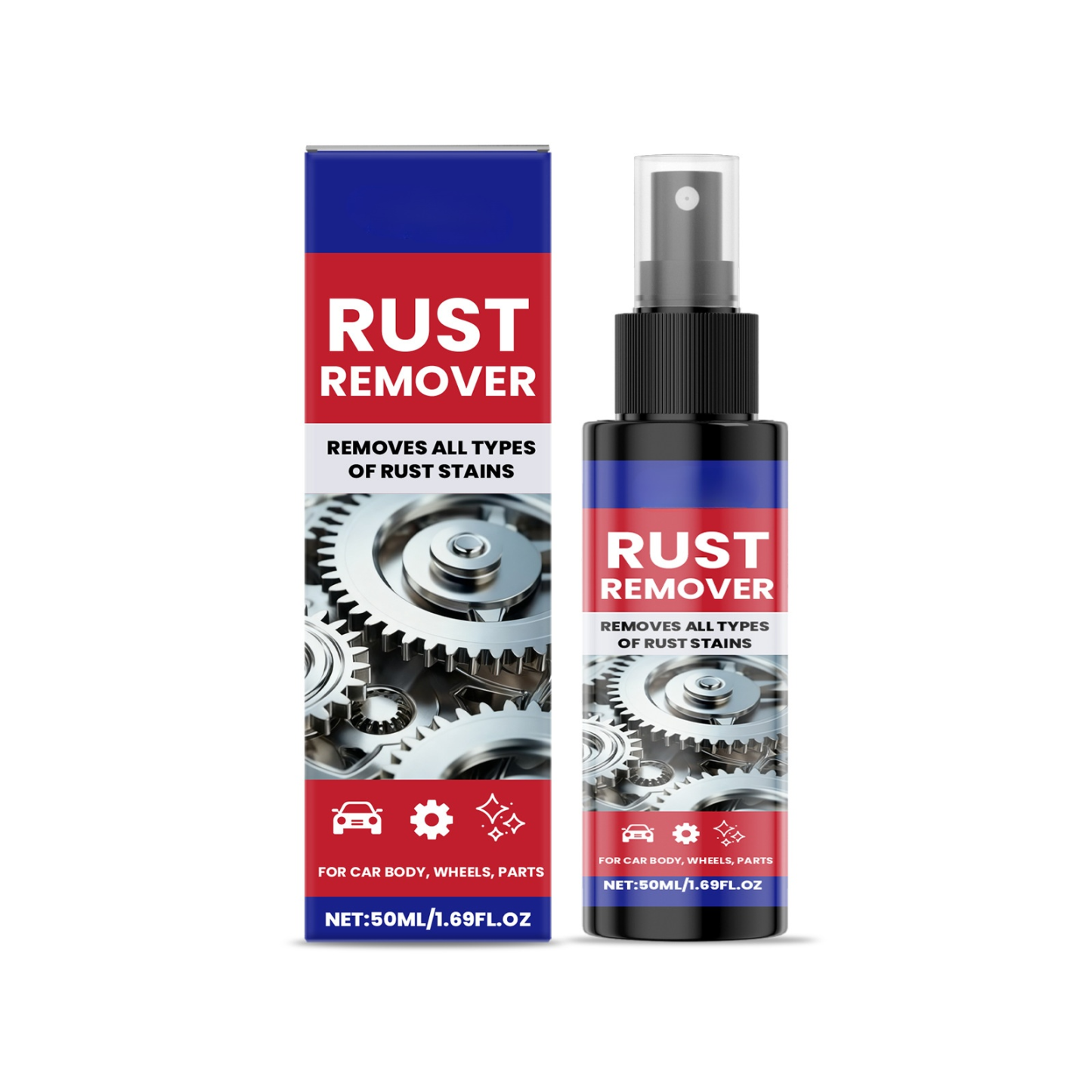 Rust removal spray