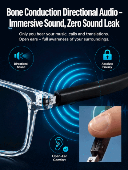 【AI-Powered Color-Changing Smart Translation Glasses】Sync 30+ Languages, No more barriers!