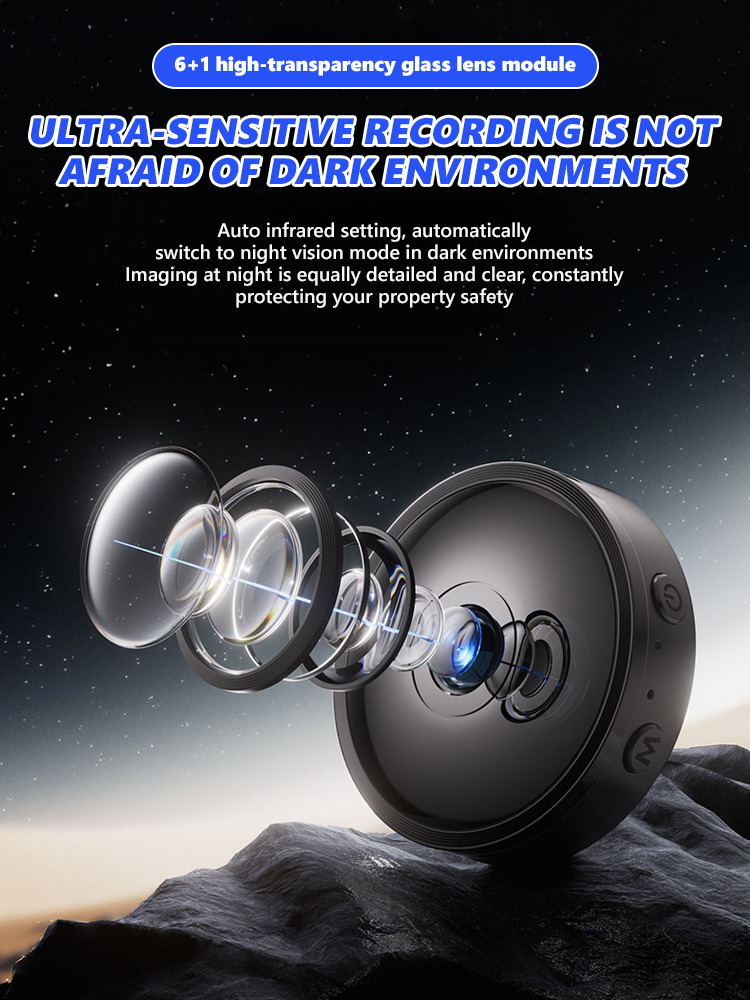 As hidden as a pinhole】No need to connect to the internet or plug in, 24-hour real-time monitoring video ⚠️ Connect your phone to remotely view live broadcasts and playbacks